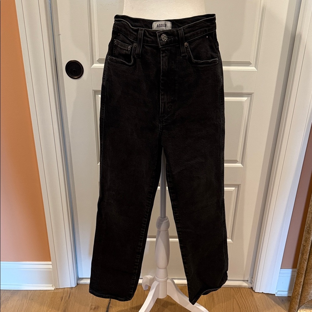 AGOLDE Black High Rise Jeans